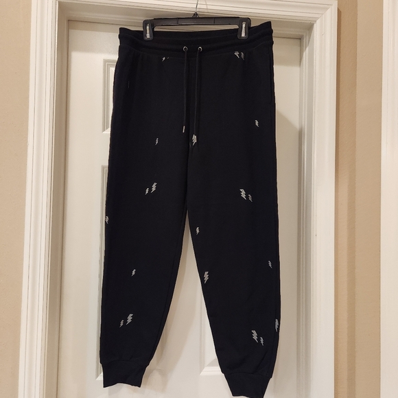 Women's Honeydew Embroidered Lightning Bolt Sweapants Size Large - Picture 1 of 6